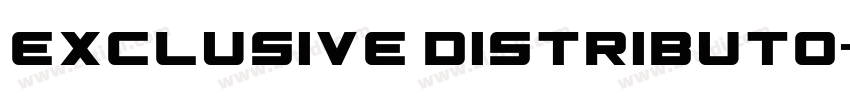 Exclusive distributo字体转换